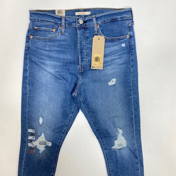 Levi's Wedgie Destructed High Rise Skinny Jeans - Picture 3 of 11